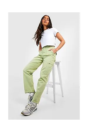Boohoo Petite Zip Pocket Loose Cargo Jean