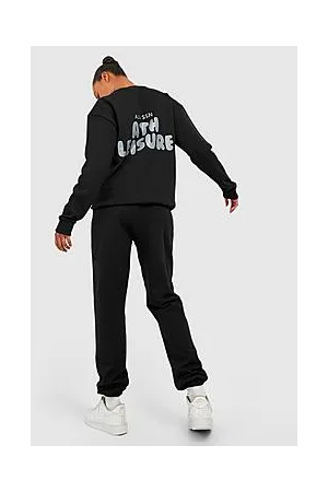 Boohoo Tall Puff Print Ath Leisure Sweatshirt Tracksuit