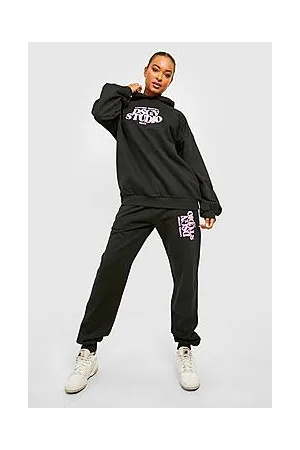 Boohoo Tall Dsgn Studio Print Hoodie And Jogger Tracksuit