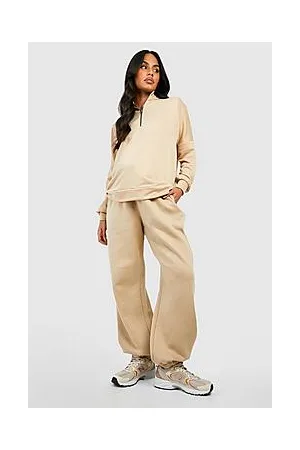 Boohoo Maternity Half Zip Sweatshirt