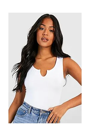 Boohoo Tall Basic Notch Neck Sleeveless Bodysuit