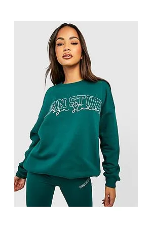 Boohoo Dsgn Studio Slogan Oversized Sweater And Legging Set