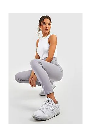 Boohoo Wrap V Waistband Rib Knit Leggings