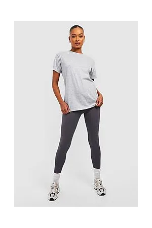 Boohoo Tall Basic Cotton Blend High Waisted Leggings