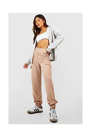Boohoo High Waisted Crepe Cargo Joggers