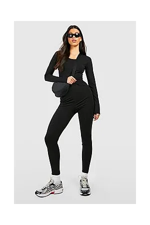 Boohoo Tall Basic Cotton Blend High Waisted Leggings