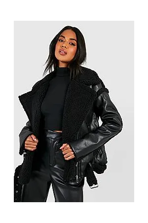 Boohoo Teddy Trim Aviator