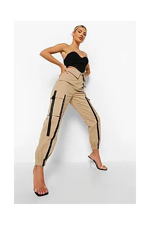 Boohoo Deep Waist Cargo Trouser