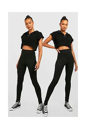 Boohoo Tall 2 Pack Basic Jersey Leggings