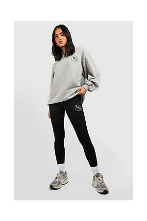 Boohoo Printed Half Zip Sweater And Legging Set