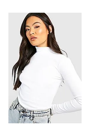 Boohoo High Neck Long Sleeve Bodysuit