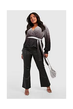 Boohoo Plus Ombre Wrap Top