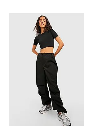 Boohoo Low Rise Elasticated Waist Parachute Trouser