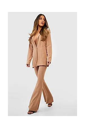 Boohoo Basic Jersey Flared Leg Trousers