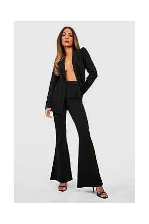 Boohoo Basic Jersey Flared Leg Trousers