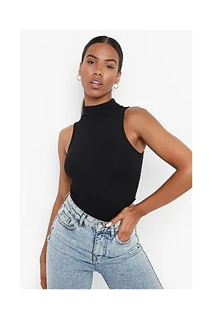 Boohoo Roll Neck Sleeveless Bodysuit