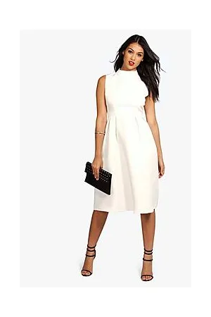 Boohoo Boutique High Neck Prom Dress