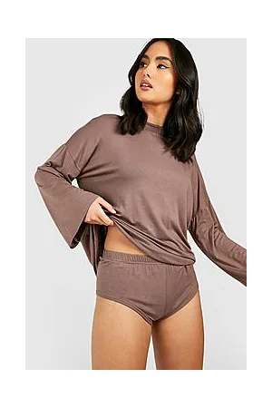 Boohoo Jersey Oversized T-shirt & Boyfriend Short Lounge Set