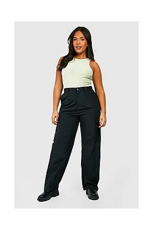 Boohoo Plus Twill Paperbag Waist Cargo Trousers