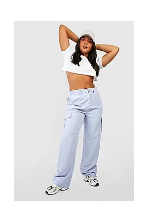 Boohoo Plus Twill Paperbag Waist Cargo Trousers