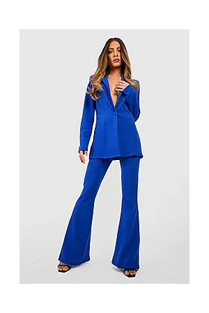 Boohoo Basic Jersey Single Button Fitted Blazer
