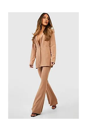 Boohoo Basic Jersey Single Button Fitted Blazer