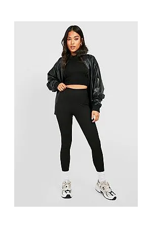 Boohoo Petite Basic Rib Leggings
