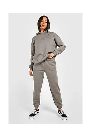 Boohoo Petite Embroidery Dsgn Hoody & Jogger Tracksuit