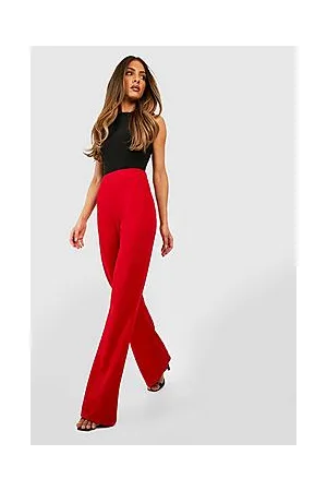 Plus Basic Jersey Wide Leg Trousers