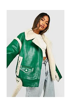 Boohoo Teddy Trim Aviator