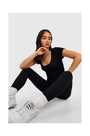 Boohoo Basic Scoop Neck Cap Sleeve Jumpsuit