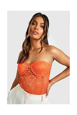 Boohoo Strapless Lace Bodysuit