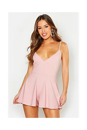 Boohoo Petite Cami Wrap Playsuit