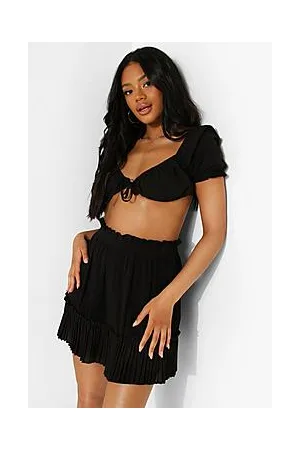 Boohoo Petite Pleated Mini Skirt