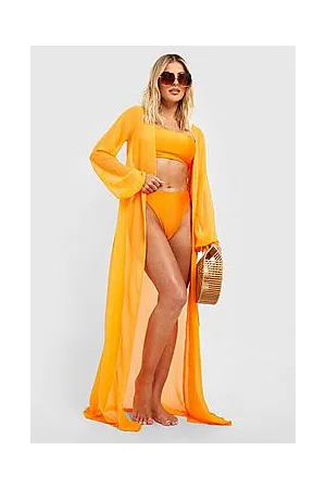 Boohoo Essentials Chiffon Maxi Beach Kimono