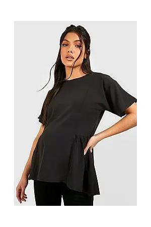 Boohoo Maternity Tunic Dip Hem Smock Top