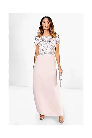 Boohoo Boutique Sequin Embellished Maxi Bridesmaid Dress
