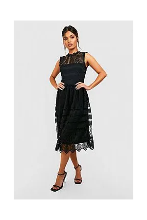 Boohoo Boutique Lace Skater Bridesmaid Dress
