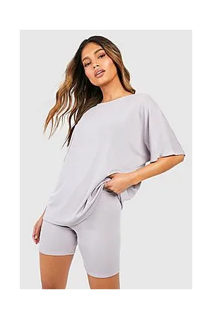 Boohoo Oversized T-Shirt & Cycling Shorts Set