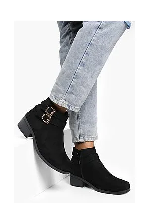 Boohoo Double Buckle Chelsea Ankle Boots