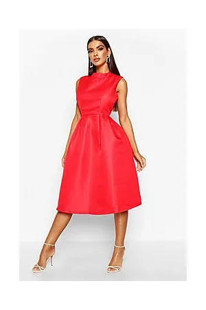 Boohoo Boutique High Neck Prom Dress