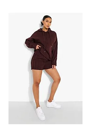Boohoo Exposed Seam Denim Shorts