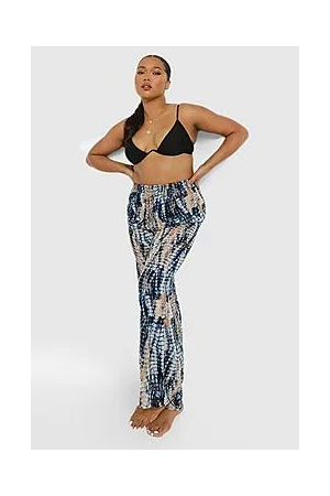 Boohoo Plus Tie Dye Beach Trousers