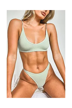 Boohoo Ribbed Seamless Triangle Bralet