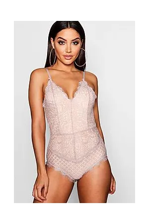 Boohoo Eyelash Lace Bodysuit