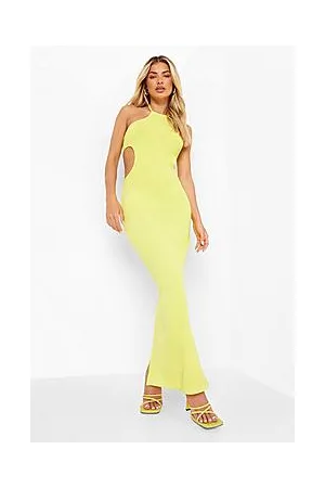 Boohoo Strappy Racer Neck Cut Out Maxi Dress