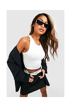Boohoo Racer Crop Top
