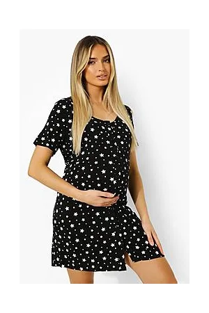 Boohoo Maternity Button Front Star Nightie