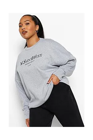 Boohoo Plus Ye Saint West Sweatshirt