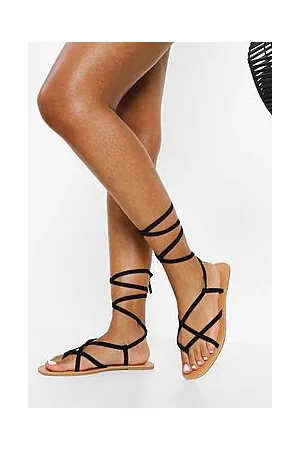 Boohoo Strappy Ankle Tie Sandal